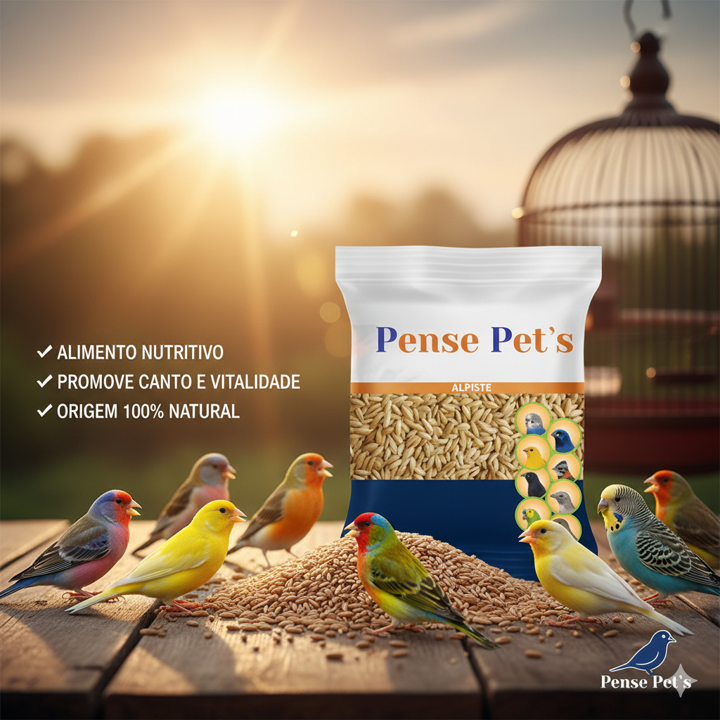 Alpiste Canadense Peneirado e soprado para Pássaros - 1kg em Oferta na Shopee
