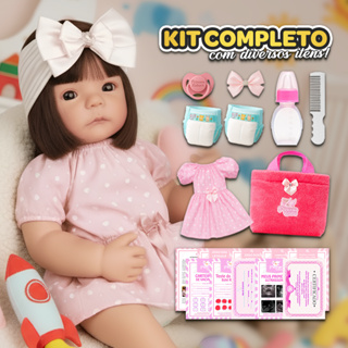 Bebe Reborn boneca Realista + Itens Bolsa Maternidade em Oferta na Shopee