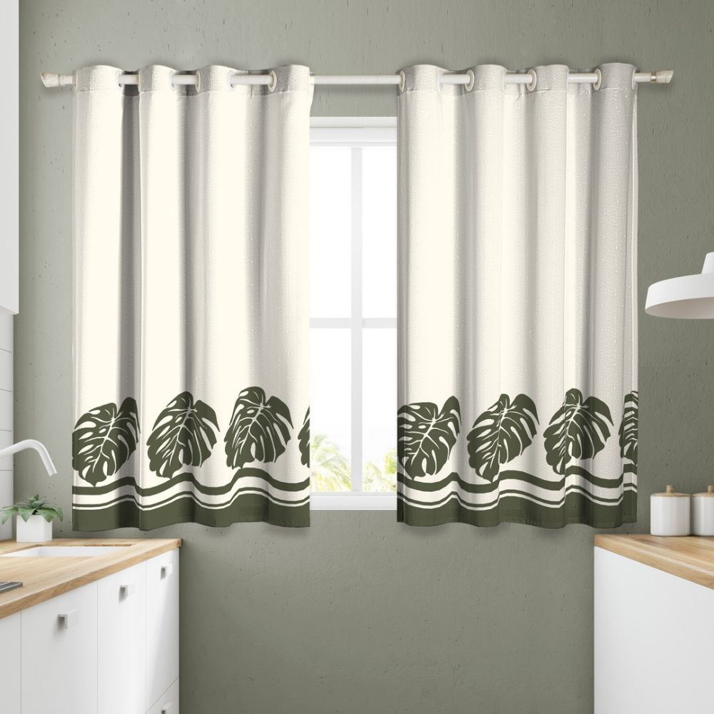 Cortina Cozinha Estampada - Diversos Modelos em Oferta na Shopee