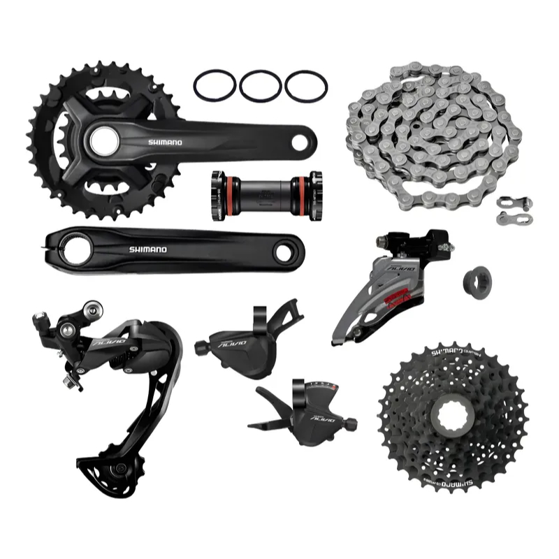 Kit Shimano Alivio M3100 18v Completo Pedivela Integrado Mtb