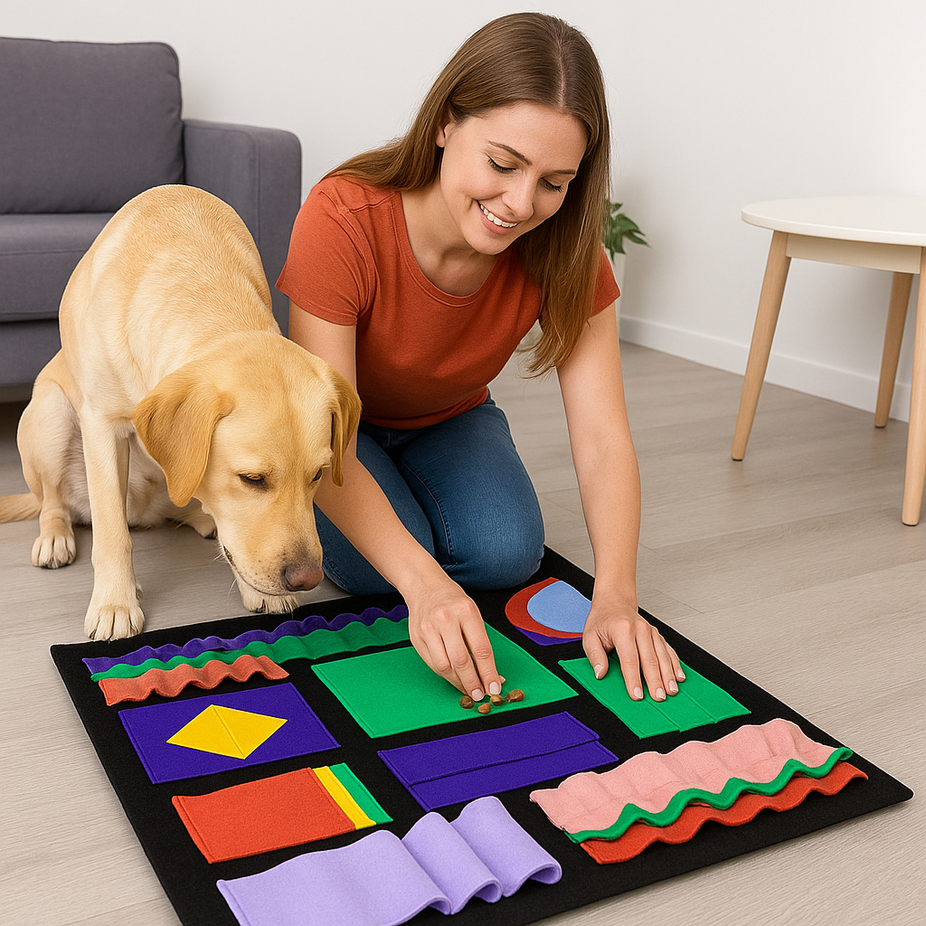 Tapete Interativo Pet Cachorro Esconde Esconde Petisco Brinquedo Inteligente em Oferta na Shopee