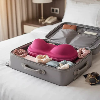 Estojo Porta Sutiãs Bojo Capacidade 6 Peças Acessórios Para Viagem Organização Guarda Roupa Moderno