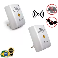 Kit 2 Repelente Eletrônico Espanta Ratos Morcego Byepest 200m²