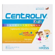Centroliv Kids 30 Comprimidos Mastigáveis