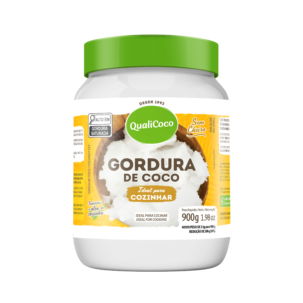 Gordura de Coco Qualicoco pote 900g