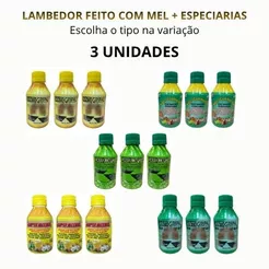LAMBEDOR MEL 220g - PRODUTO NATURAL (ESCOLHA NA VARIAÇÃO) 3 UNIDADES