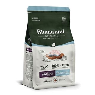 Bionatural Prime Cães Sensitive Raças Pequenas Adulto Sabor peixe branco 2,5kg