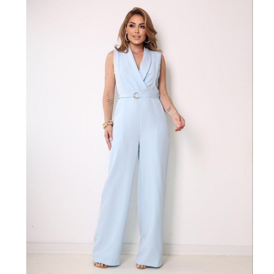 Macacão Alfaiataria Lançamento Moda Feminina COD 176 em Oferta na Shopee