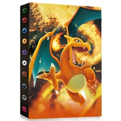 álbum de Cartas Pokemon-Pikachu Charizard Oficial álbum de cartões para 240 TCG Pasta Porta Carta