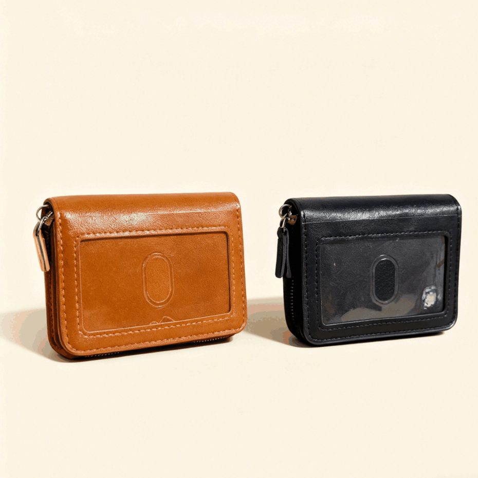 Porta Cartão 3 em 1 Masculina Couro Sintético Porta Cartões, Dinheiro, CNH Carteira 8389