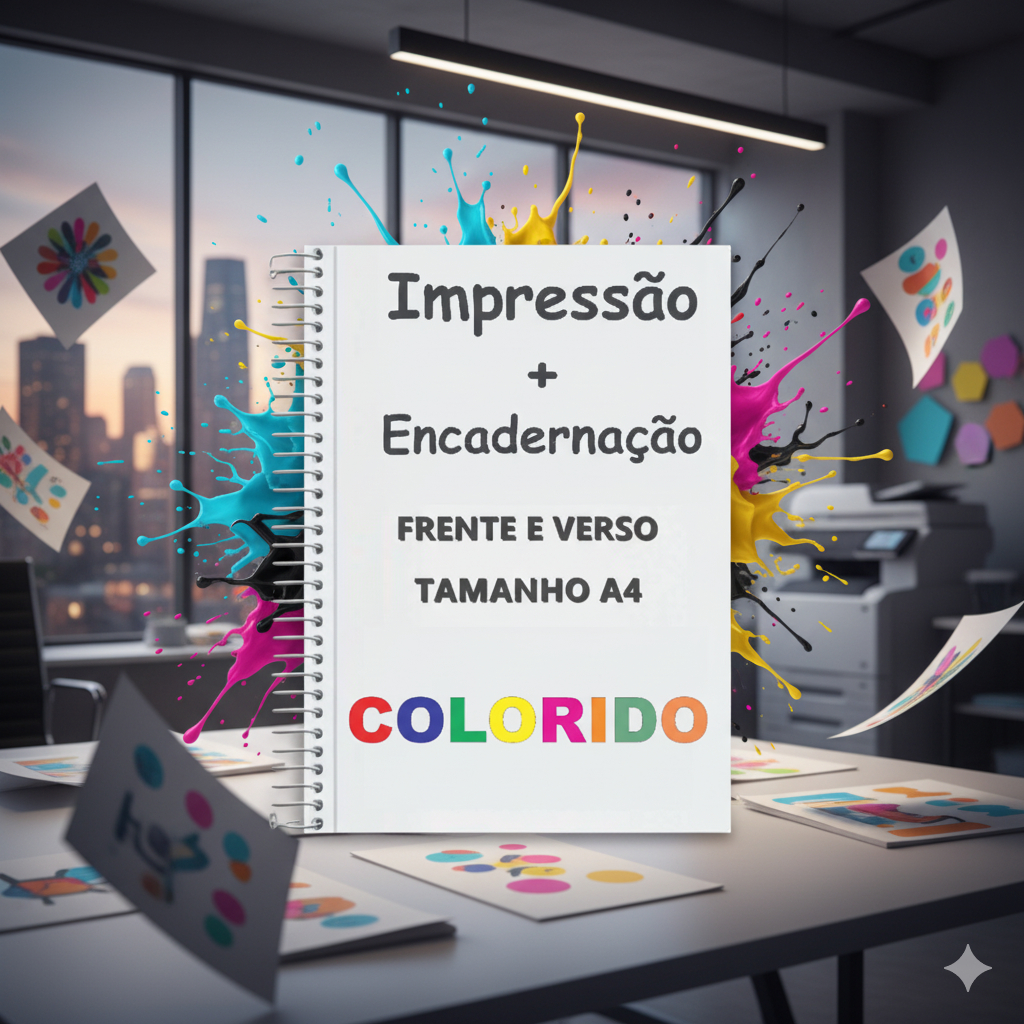 Impressão de 1 Apostila total 360 páginas Impressa em Frente e Verso e Encadernação com capa inclusa