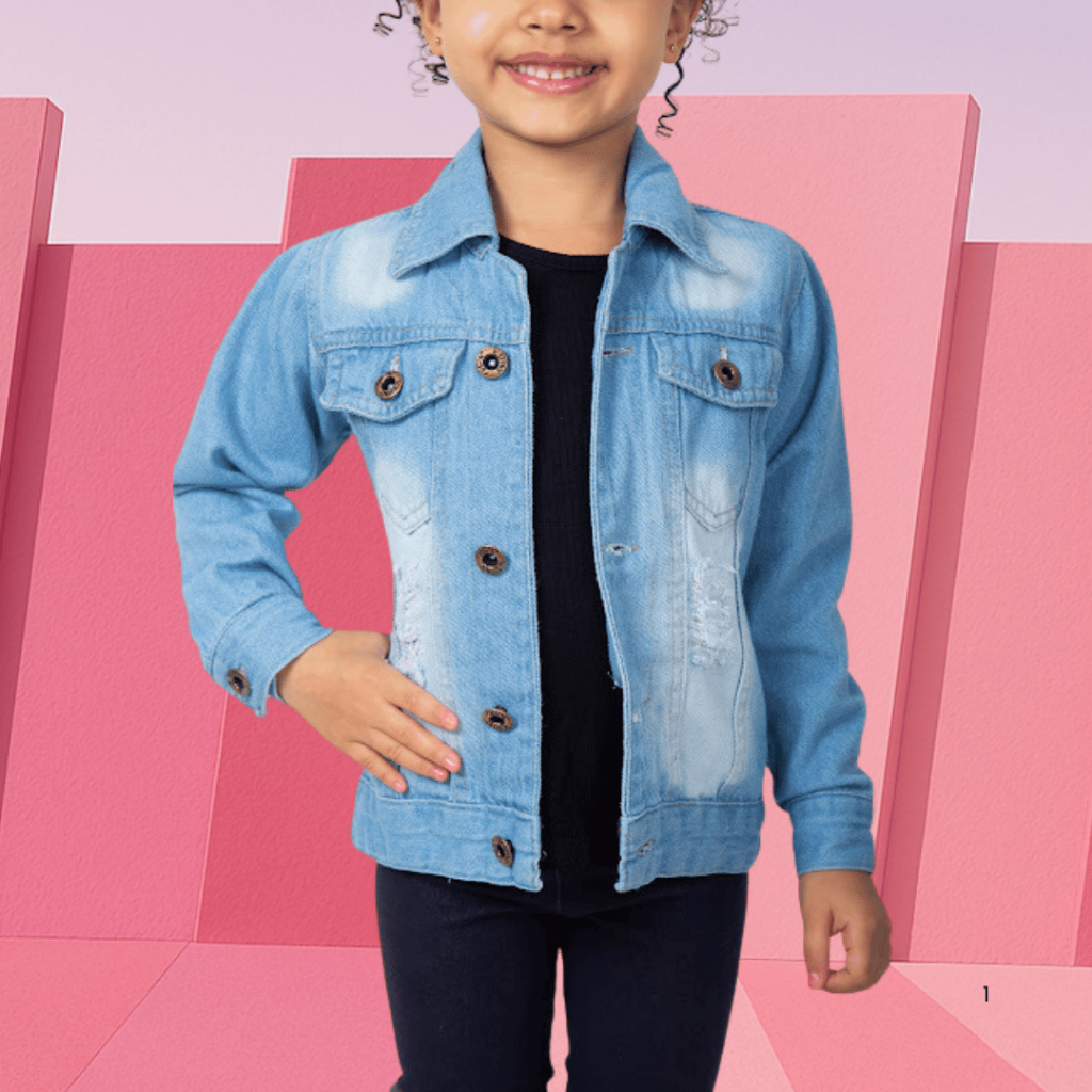 Jaqueta Jeans Menina Casaco Infantil Roupa Criança Moda Blogueirinha em Oferta na Shopee
