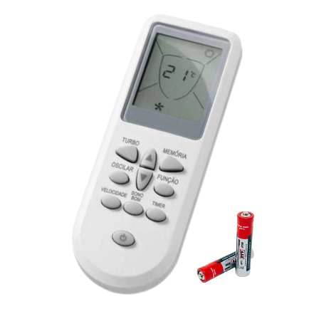 Controle Remoto Para Ar Condicionado Consul Split Bem Estar C/ Pilha