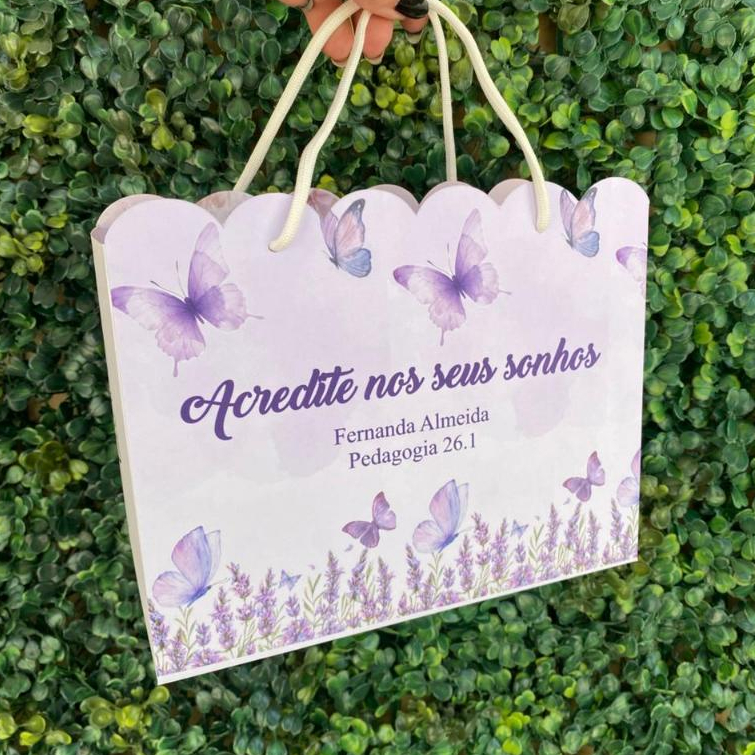 Sacola Para Formatura - Lembrancinhas de Formatura - Sacola Desmontada Pegue e Monte