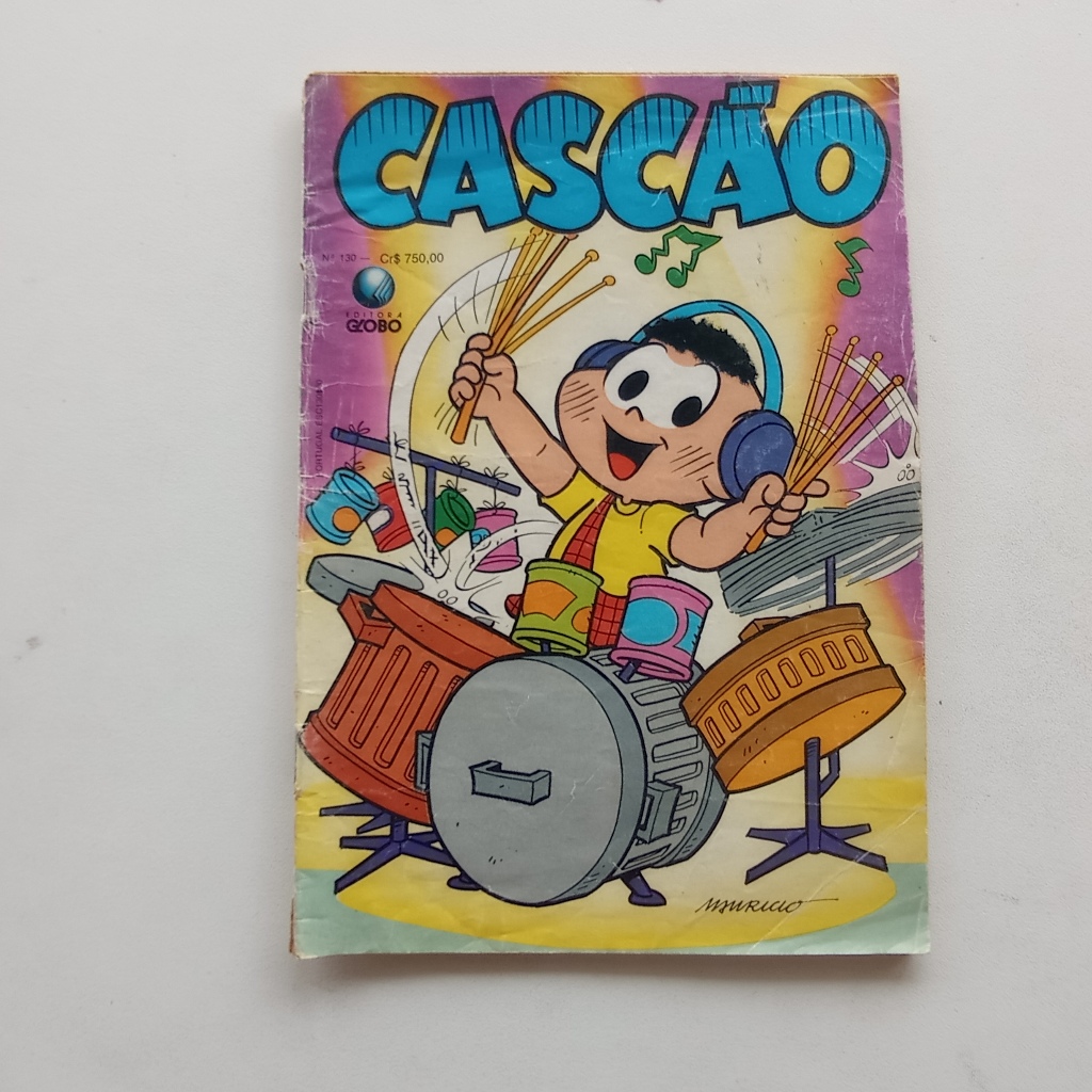 Gibi Cascão nº 130 - Turma da Mônica - Ed. Globo - 1991