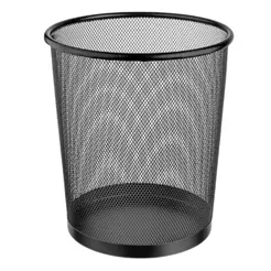 Lixeira 10 Litros Telada Aramada Resistente Ideal para Escritorio Sala de Aula e Quarto Design Moderno