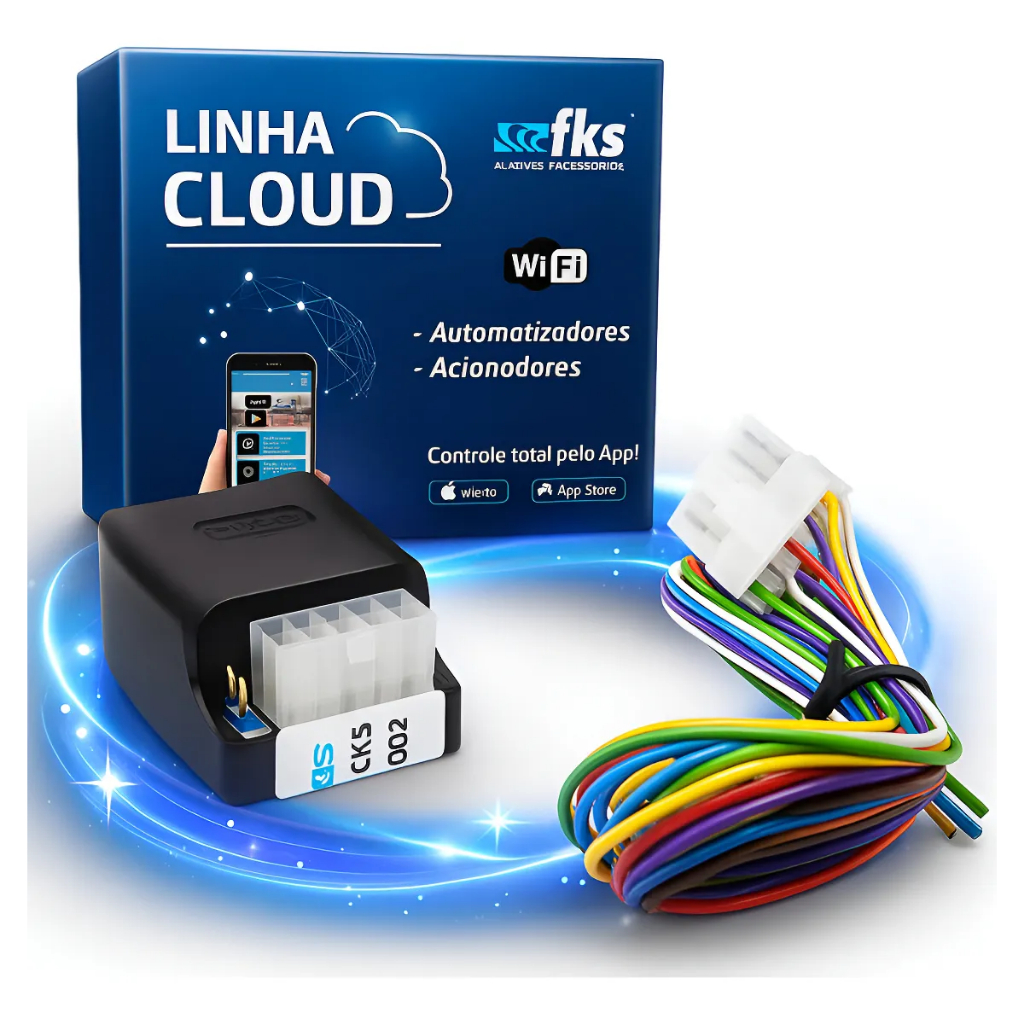 Modulo para abertura de portão via app pw100 FKS em Oferta na Shopee