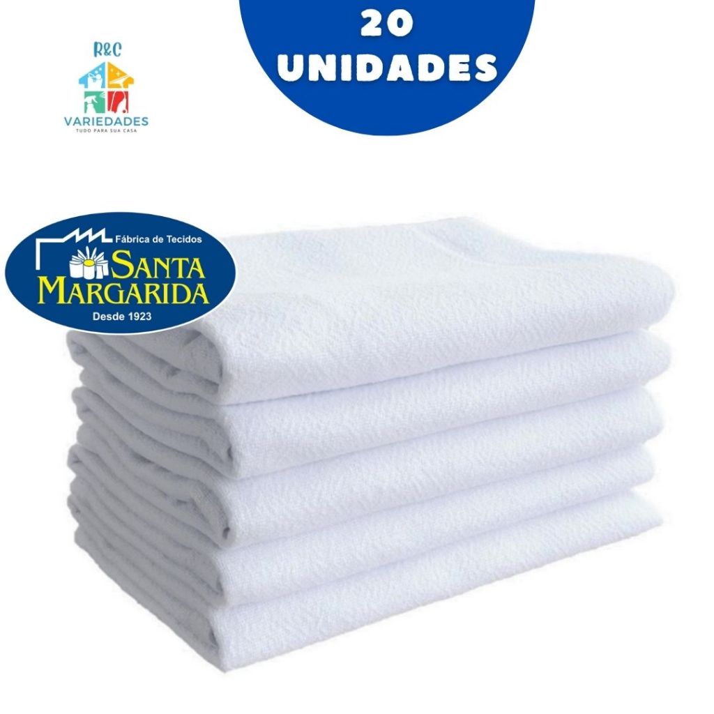 20 Panos De Prato Liso Grande Sm-08 Santa Margarida em Oferta na Shopee