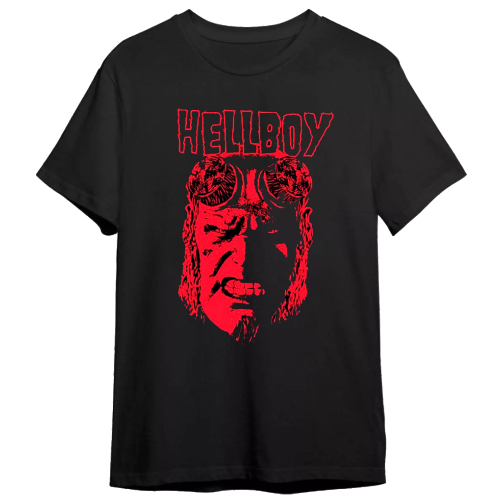 Camiseta Algodão Unissex Camisa Basica Tshirt Hellboy Red