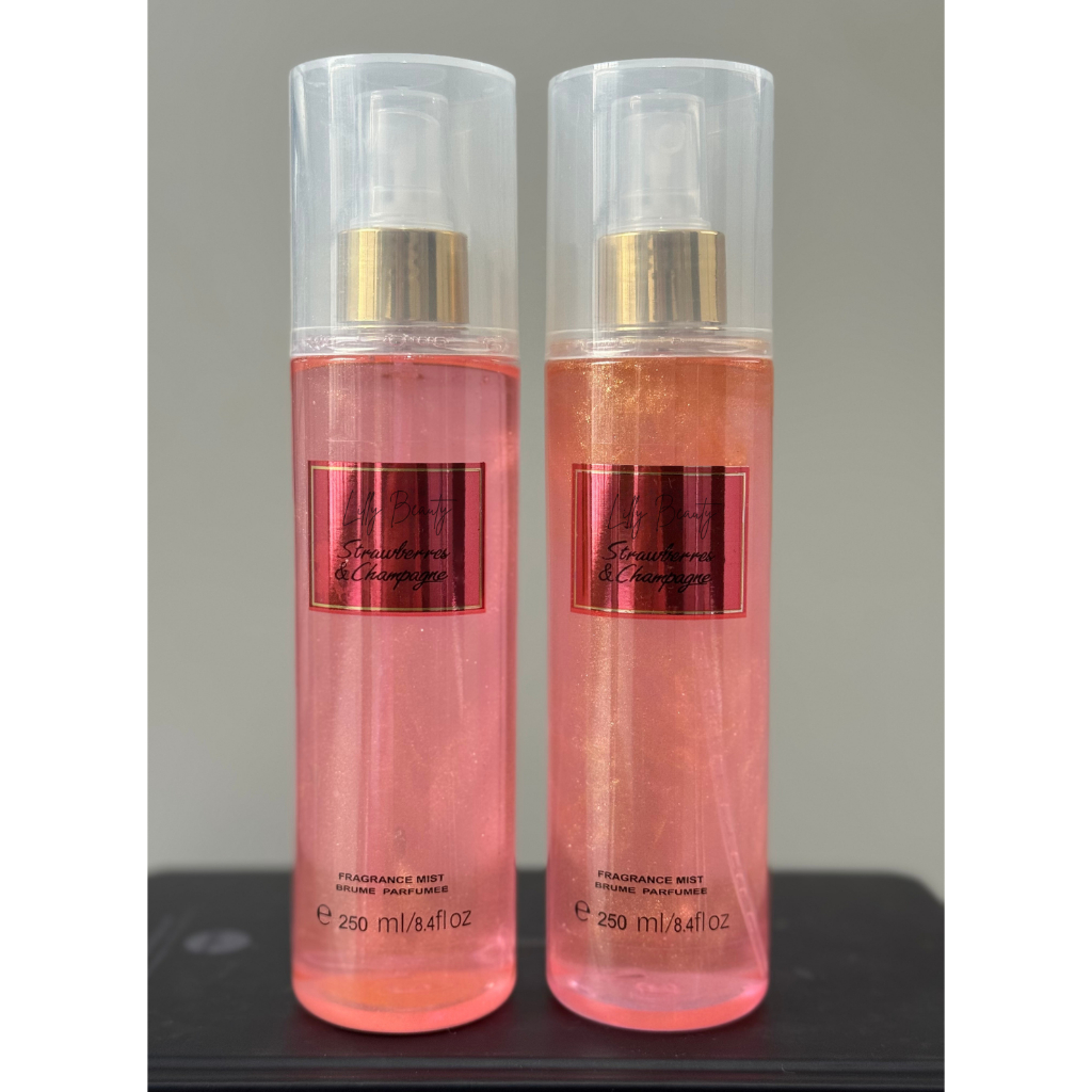 Kit 2 colonias body splash Morango e Champagne 250ml
