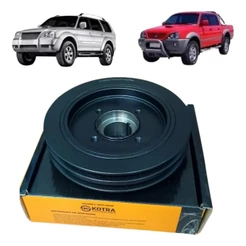 Polia Virabrequim Para Mitsubishi L200 Sport Hpe Outdoor 2002/2012