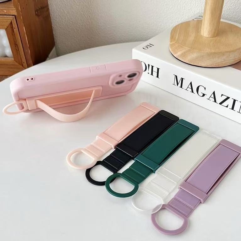 Suporte Do Telefone Móvel De Volta Multifuncional Push Pull Com Argola