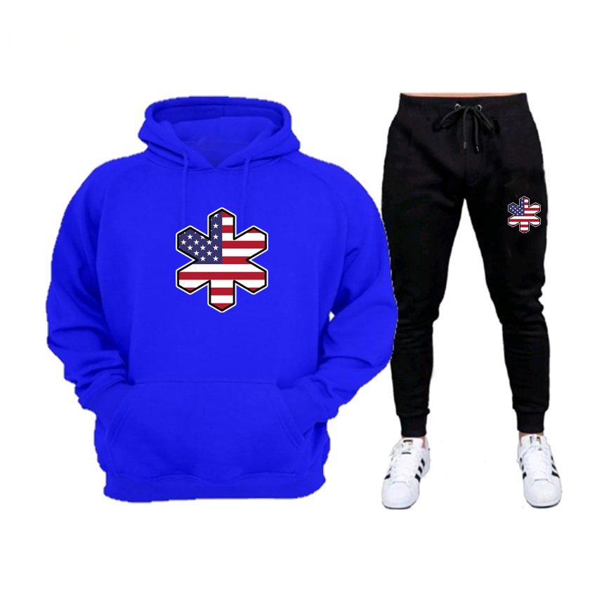 Conjunto Moletom Flanelada Estampa Tuff Eua Super Confortavél De Alta Qualidade