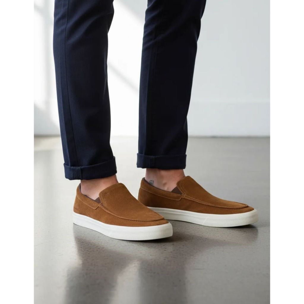 Tênis Easy Drive Slip On Masculino Casual Camurça Confortável Aramis em Oferta na Shopee
