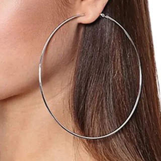 Argola Grande para Festas Brinco Feminino 12cm prata extra grande Promoção em Oferta na Shopee