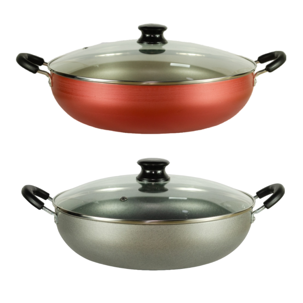 Panela Wok 28cm 4L Tampa de Vidro - Alumbella