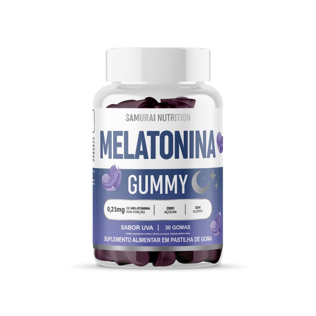Melatonina Gummy 30 Gomas | Sabor Uva - Samurai Nutrition em Oferta na Shopee