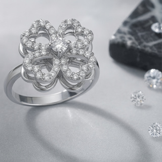 Anel Giratório Para Ansiedade Trevo 4 Folhas Cor Ouro Prata em Oferta na Shopee