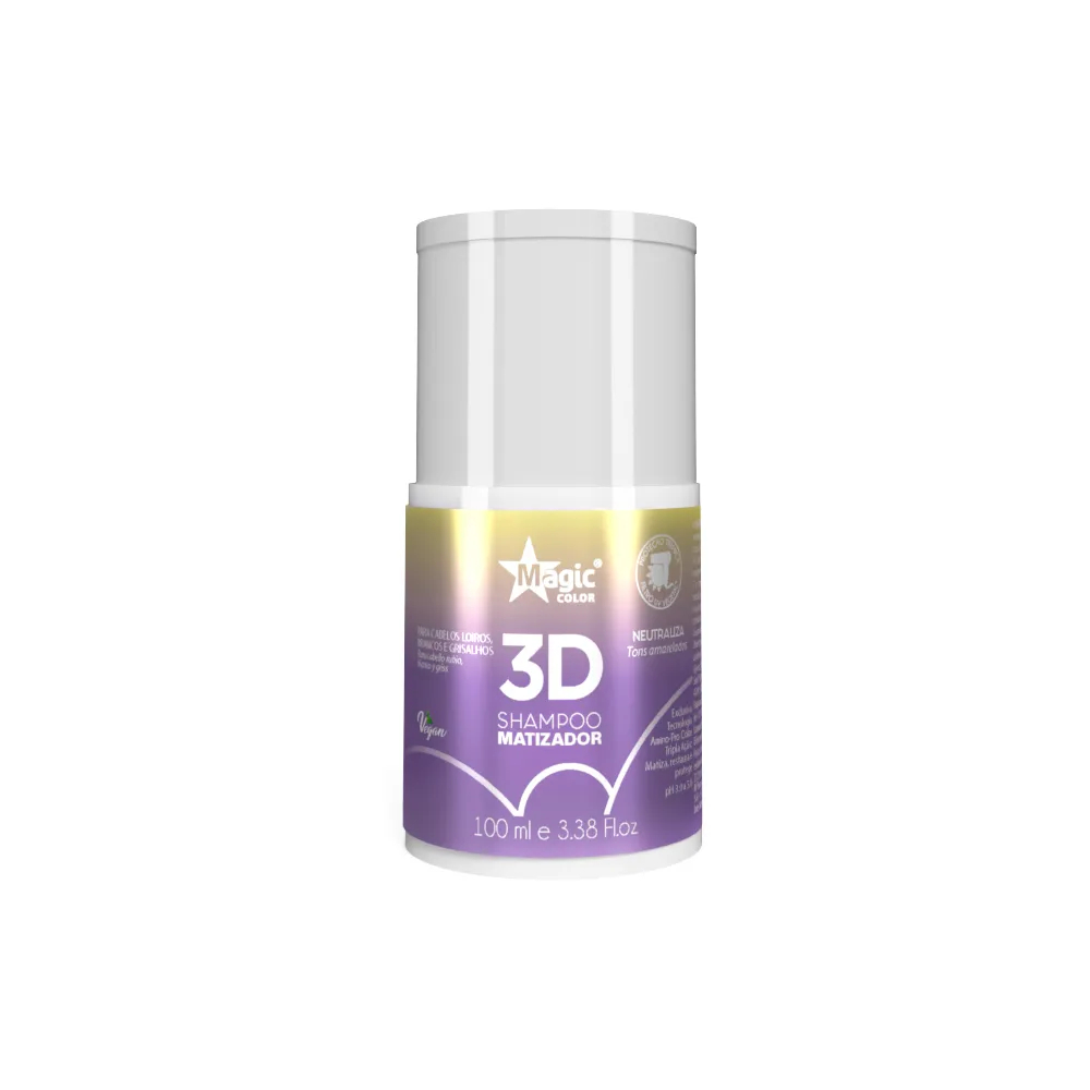 Mini Shampoo Matizador 3D - 100ml - Magic Color