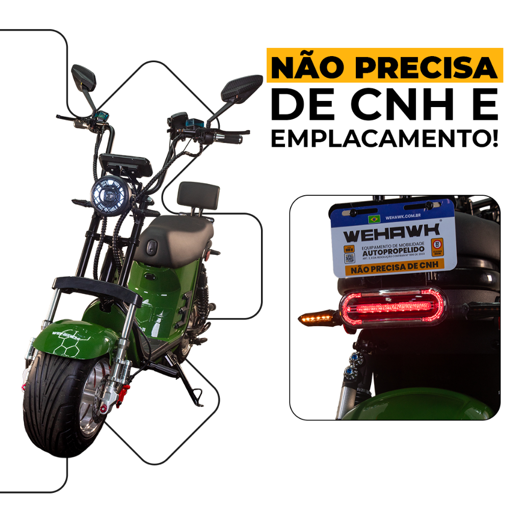 Scooter Moto Elétrica Wx-11 1000W Bateria de Lítio Removível 20Ah sem CNH G2 em Oferta na Shopee