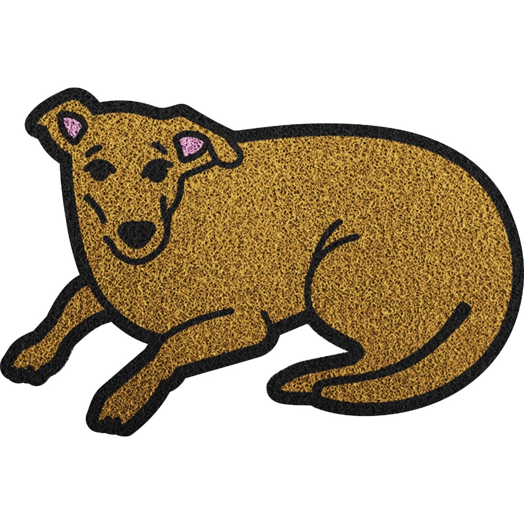 tapete entrada capacho cachorro caramelo em Oferta na Shopee