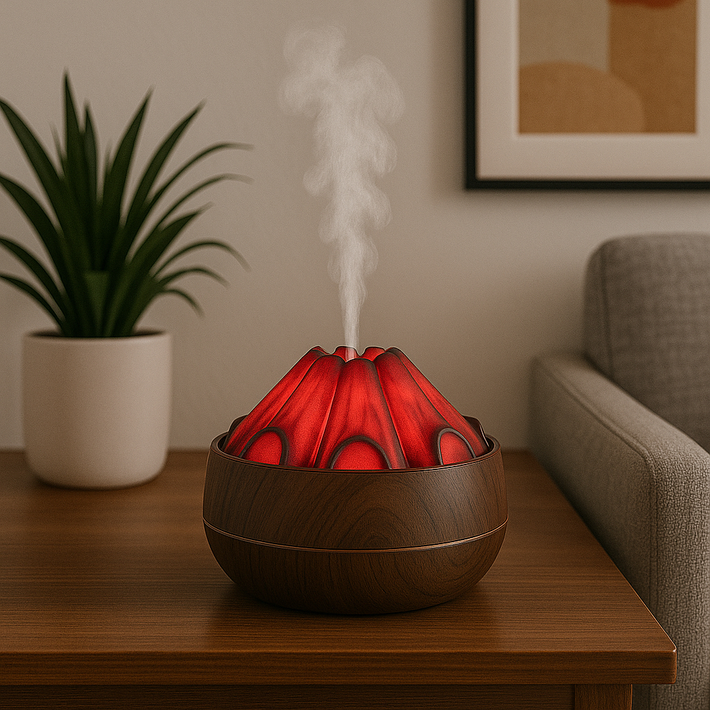 Umidificador aromático efeito fogueira com iluminação — imagem 2 de 2