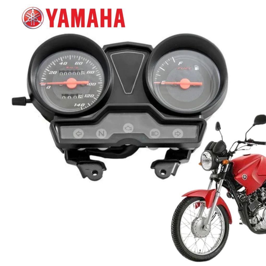 Painel Velocimetro Completo Yamaha Factor 125 2009 2010 2011 2012 Com Chicote e Suporte