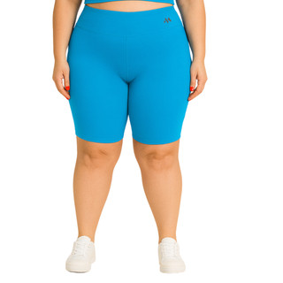 Bermuda Feminina Plus Size Blackout Modeladora Sem Transparência