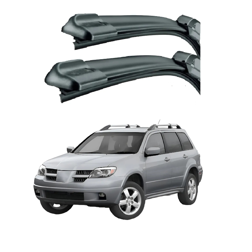 Kit Par Palhetas Automotiva Limpadores Para-brisa Mitsubishi Airtreck Dianteira