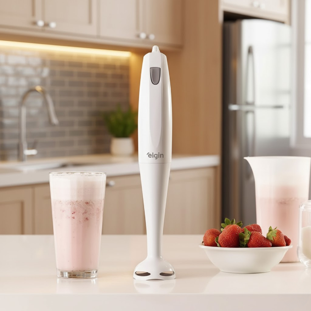 Mixer de Mão Elgin 2 em 1 200W com Copo 700ml Branco em Oferta na Shopee