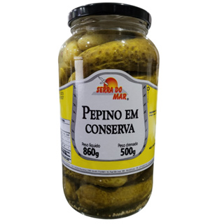 Pepino em Conserva 500 gr em Oferta na Shopee