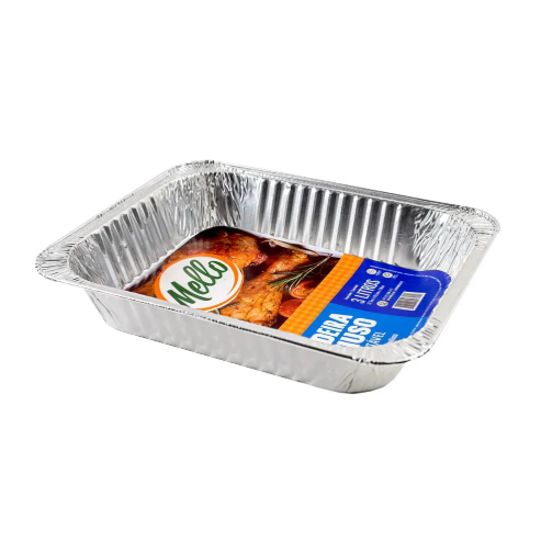 Kit 10 Assadeiras Forma Alumínio Descartável 3L Retangular em Oferta na Shopee