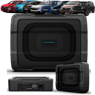 Caixa Amplificada Subwoofer 6.8" FT-SW68 Faaftech Plug And Play Audi Chevrolet Fiat Ford Honda Hyundai Jeep Toyota VW em Oferta na Shopee