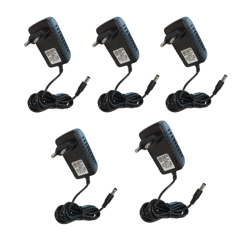 Kit 5 Fontes 12v 1.5a Cameras Segurança Fita Led Roteadores Modem Aparelhos
