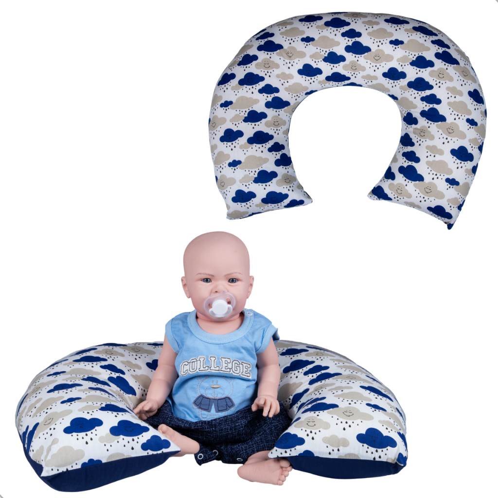 Almofada Amamentação Travesseiro Apoio Menina Menino Bebê