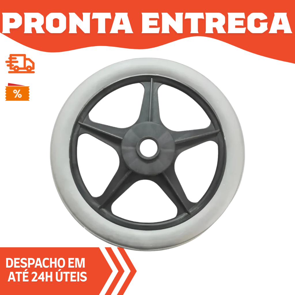 Roda Traseira Aro 16 Para Cadeira De Rodas Jaguaribe Ortobras e Outras (UN) Pronta Entrega