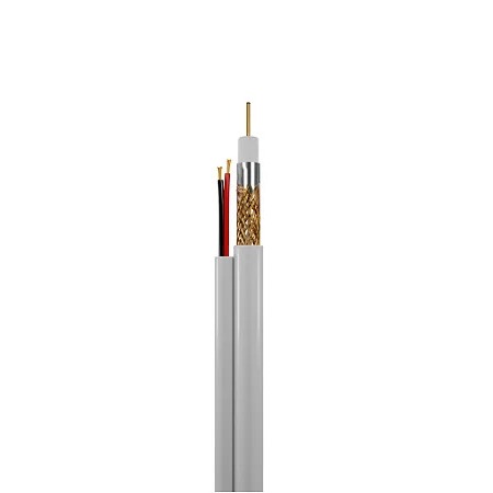Cabo Coaxial Câmera De Segurança Cftv 95 % Malha 100mts — imagem 2 de 2