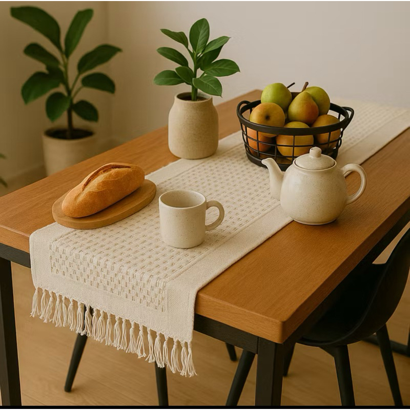 CAMINHO DE MESA ARTESANAL RÚSTICO   TM-1,90x 45