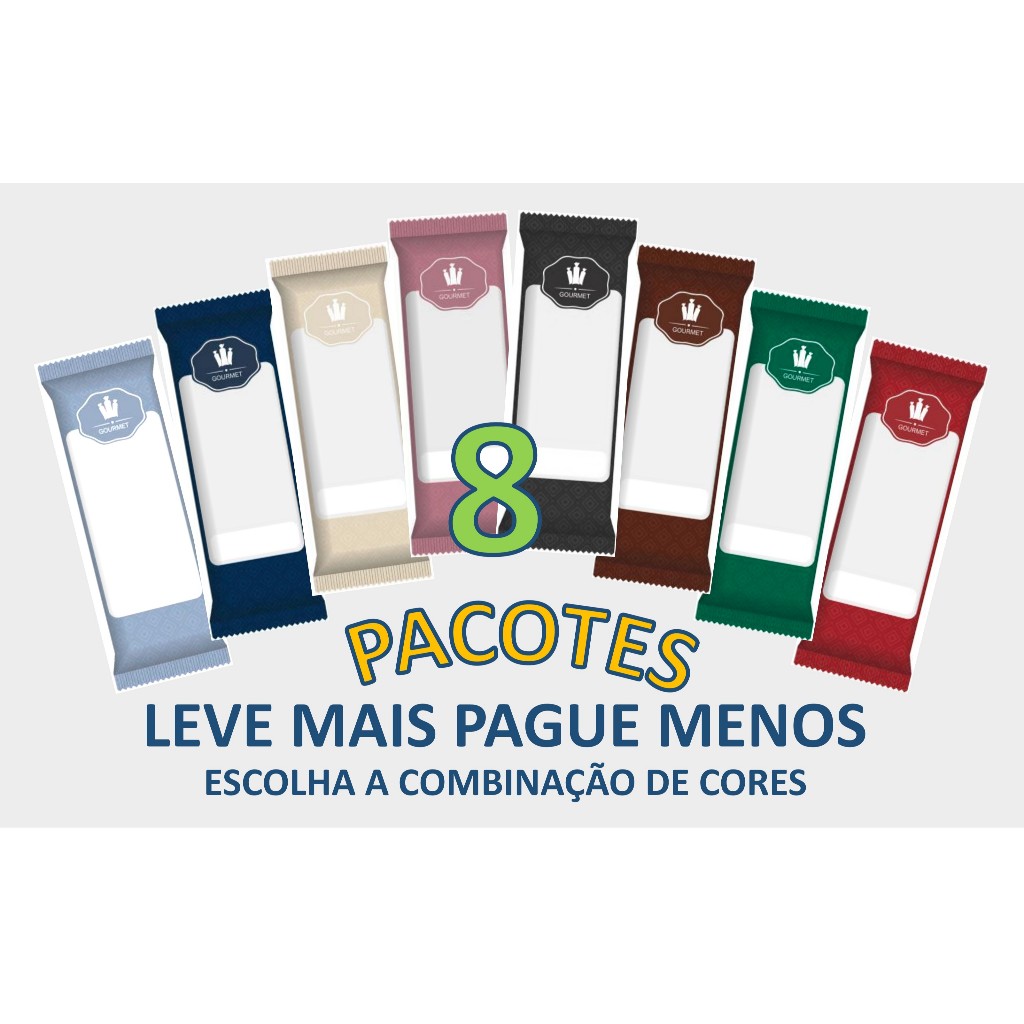 Saquinho Higiênico BOPP Para Geladinho Gourmet kit 8 pacotes (8x210 = 1680 saquinhos) em Oferta na Shopee