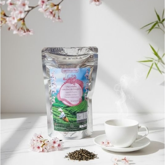 Oolong com Flor de Cerejeira- Edição Limitada- Premium / 80 Gr - Poucas unidades/EXCLUSIVO